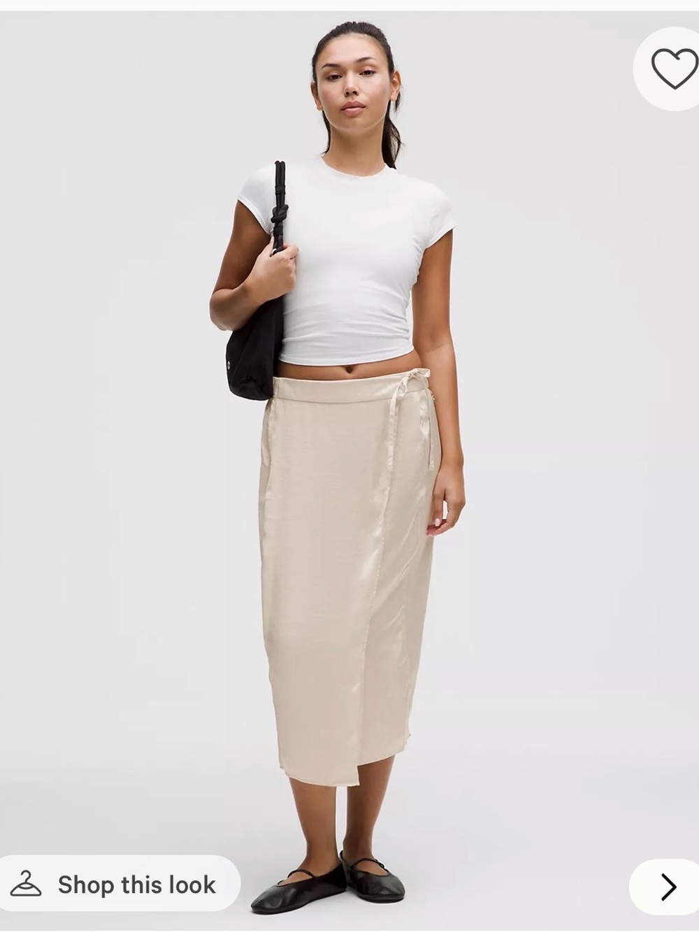 Lululemon silk champagne skirt